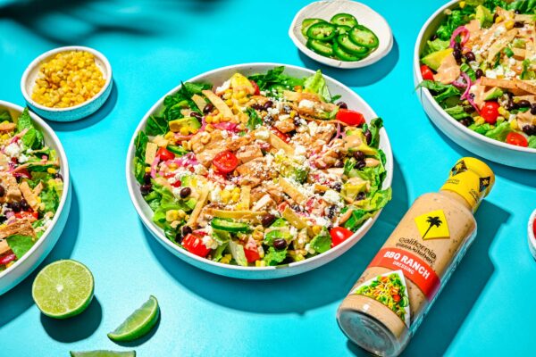 California Pizza Kitchen Recipes Salad Pizza Bowls   Image BBQ Ranch Chicken Salad BBQ Ranch RT CPK BCK 012923  8 3 600x400 